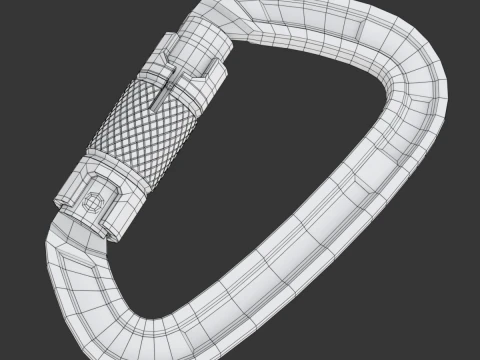 Moschettone da arrampicata Modello 3D