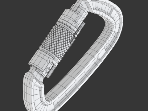 Climbing Carabiner Clip 3D 模型
