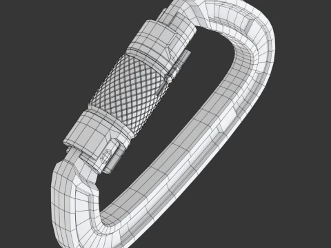 Moschettone da arrampicata Modello 3D