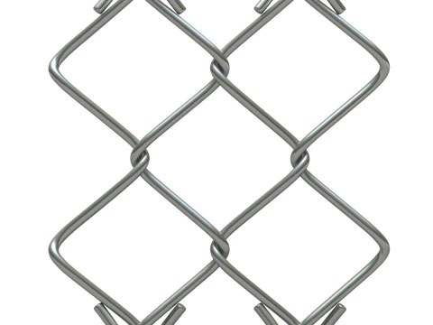 Adaptable Chain Link Fence 3D Model