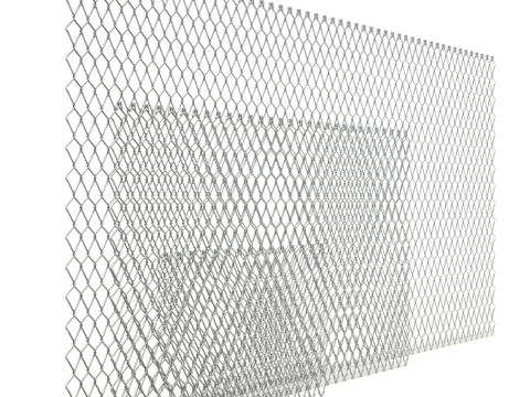 Adaptable Chain Link Fence 3D Model