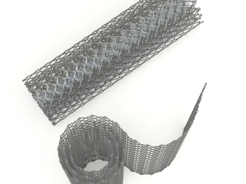 Adaptable Chain Link Fence 3D Model