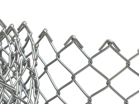 Adaptable Chain Link Fence 3D Model