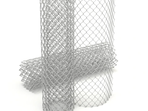 Adaptable Chain Link Fence 3D Model