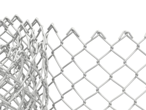 Adaptable Chain Link Fence 3D Model