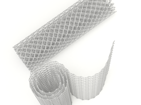 Adaptable Chain Link Fence 3D Model