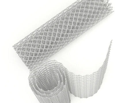 Adaptable Chain Link Fence 3D Model
