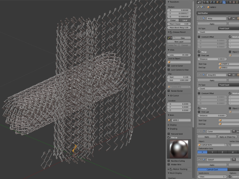 Adaptable Chain Link Fence 3D Model
