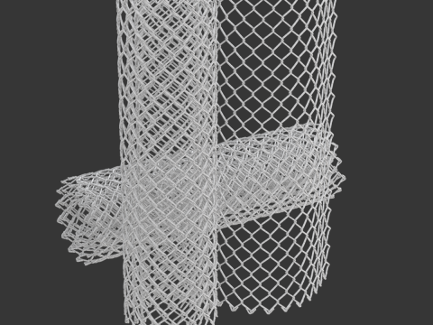 Adaptable Chain Link Fence 3D Model