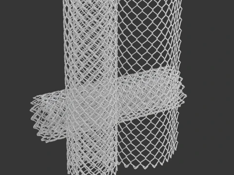 Adaptable Chain Link Fence 3D Model