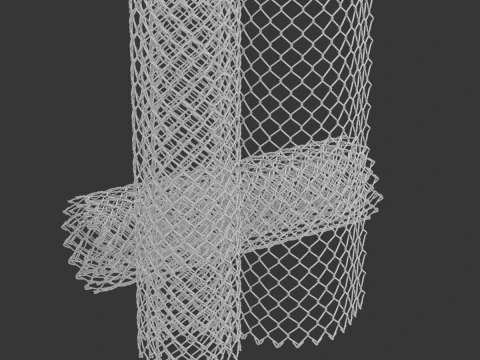 Adaptable Chain Link Fence 3D Model