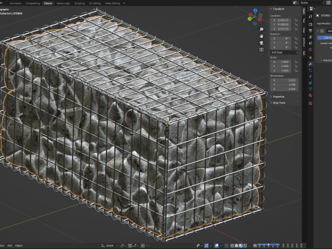 Gabion Basket 3D-Modell