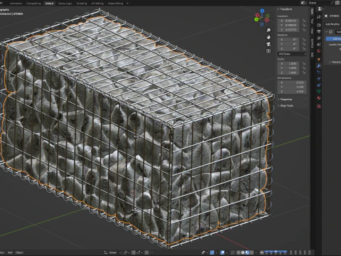 Gabion Basket 3D Model