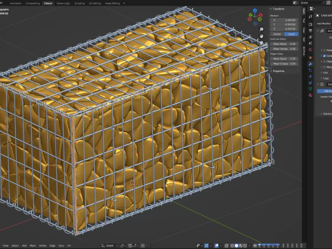 Gabion Basket 3D Model