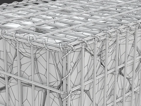 Gabion Basket 3D Model