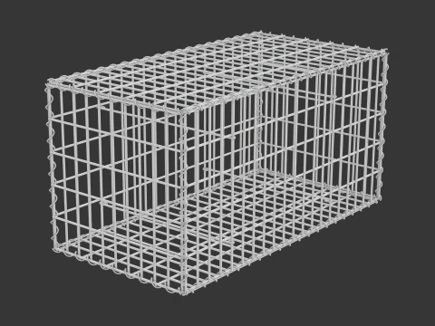 Gabion Basket 3D Model