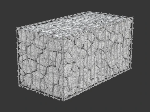 Gabion Basket 3D Model