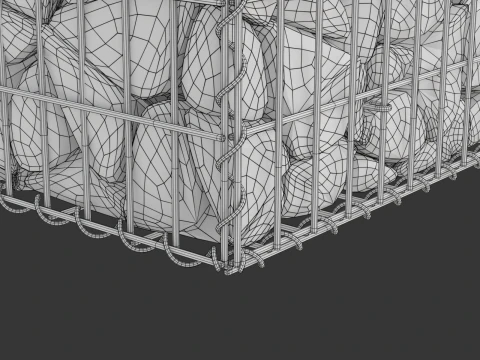 Gabion Basket 3D Model