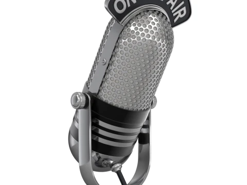 स्टूडियो माइक्रोफोन 3D मॉडल