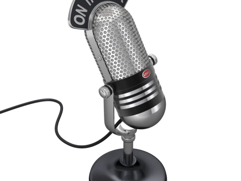 स्टूडियो माइक्रोफोन 3D मॉडल