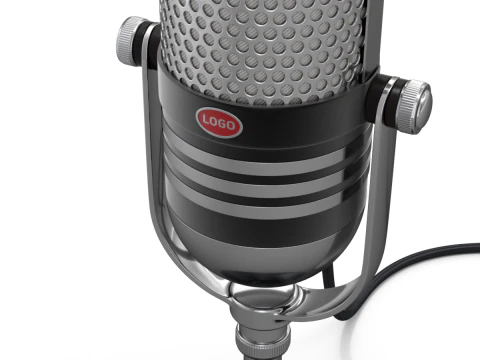 स्टूडियो माइक्रोफोन 3D मॉडल