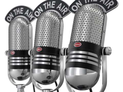 स्टूडियो माइक्रोफोन 3D मॉडल