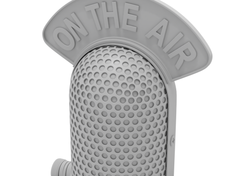 Studio Microphone 3D Model