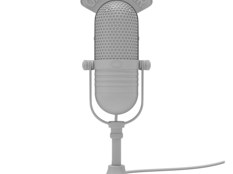 Studio Microphone 3D Model