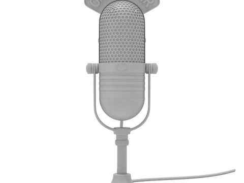 स्टूडियो माइक्रोफोन 3D मॉडल