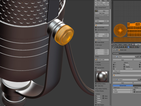 Studio Microphone 3D Model