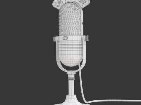 Studio Microphone 3D Model