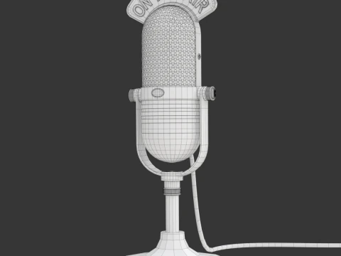 स्टूडियो माइक्रोफोन 3D मॉडल