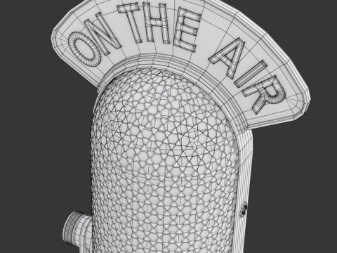 Studio Microphone 3D Model