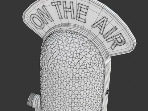 स्टूडियो माइक्रोफोन 3D मॉडल