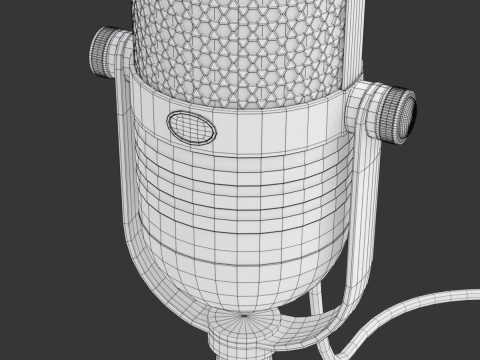 Studio Microphone 3D Model