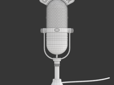 Studio Microphone 3D Model