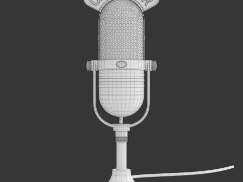 स्टूडियो माइक्रोफोन 3D मॉडल