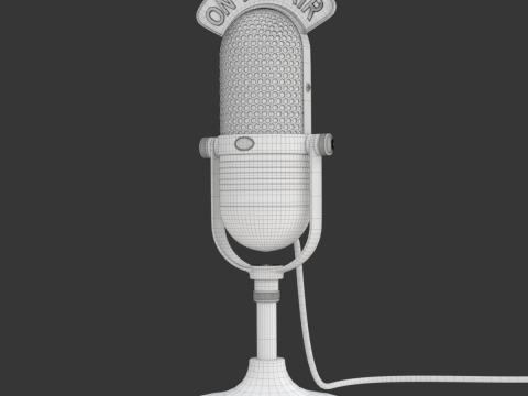 Studio Microphone 3D Model
