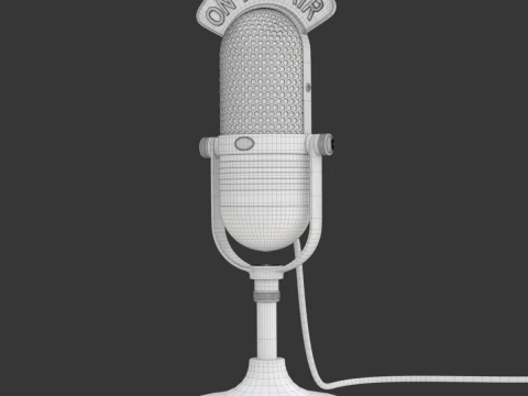 स्टूडियो माइक्रोफोन 3D मॉडल