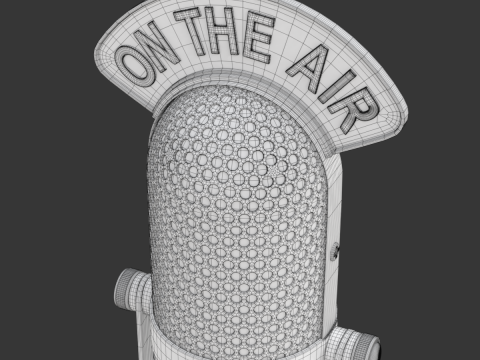 Studio Microphone 3D Model