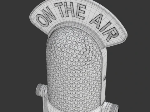 स्टूडियो माइक्रोफोन 3D मॉडल