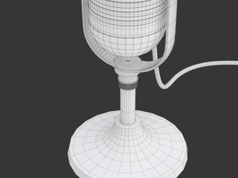 Studio Microphone 3D Model