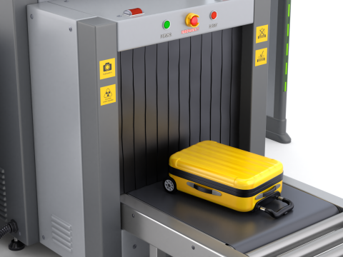 Airport Security Checkpoint 3D Модель
