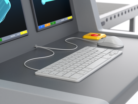 Airport Security Checkpoint 3D Модель