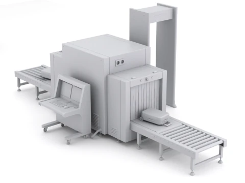 Airport Security Checkpoint 3D Model