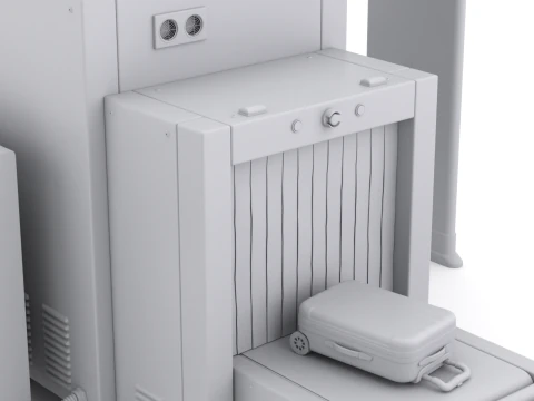 Airport Security Checkpoint 3D Model