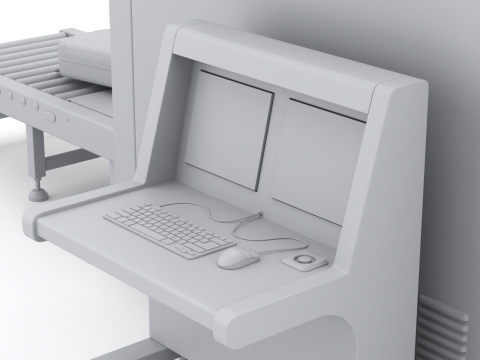 Airport Security Checkpoint 3D Модель