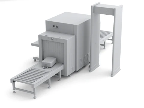 Airport Security Checkpoint 3D Model
