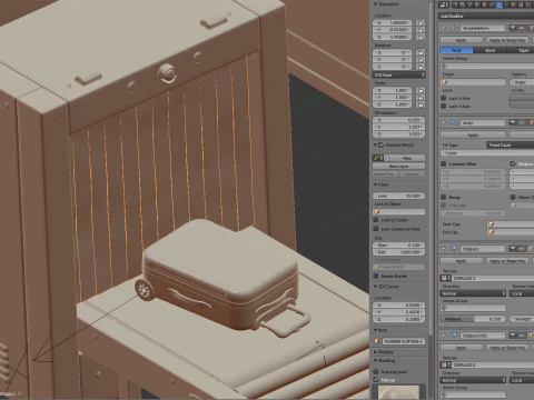 Airport Security Checkpoint 3D Model