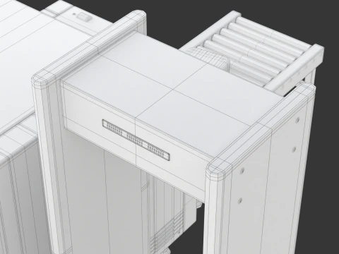 Airport Security Checkpoint 3D Model